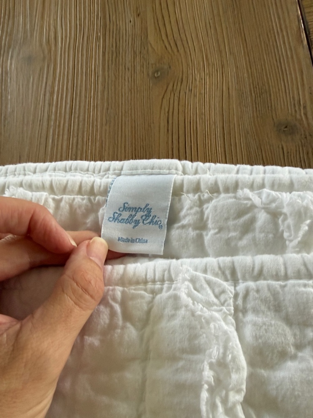 Simply Shabby Chic White Ruffled Quilted Coverlet - Picture 2 of 3